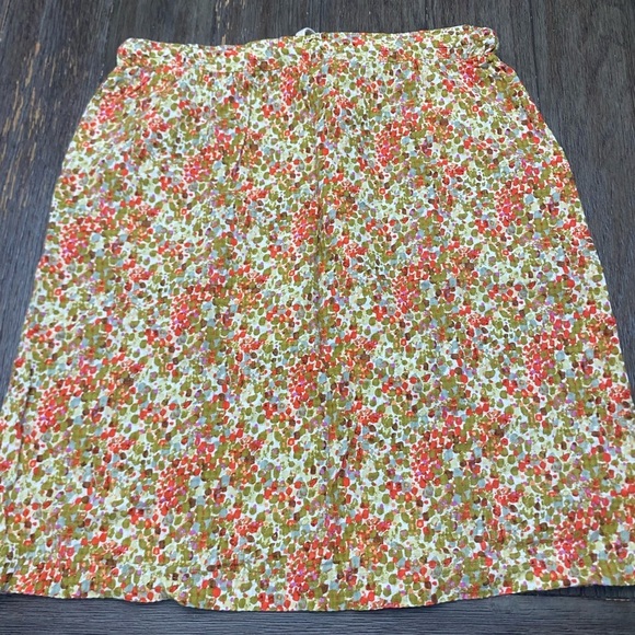 Eddie Bauer vintage miniskirt fall floral cottage core print size XS - Picture 6 of 6